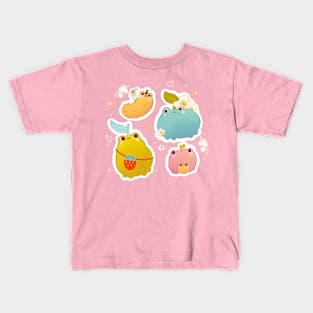 Happy Fruity Froggos Kids T-Shirt